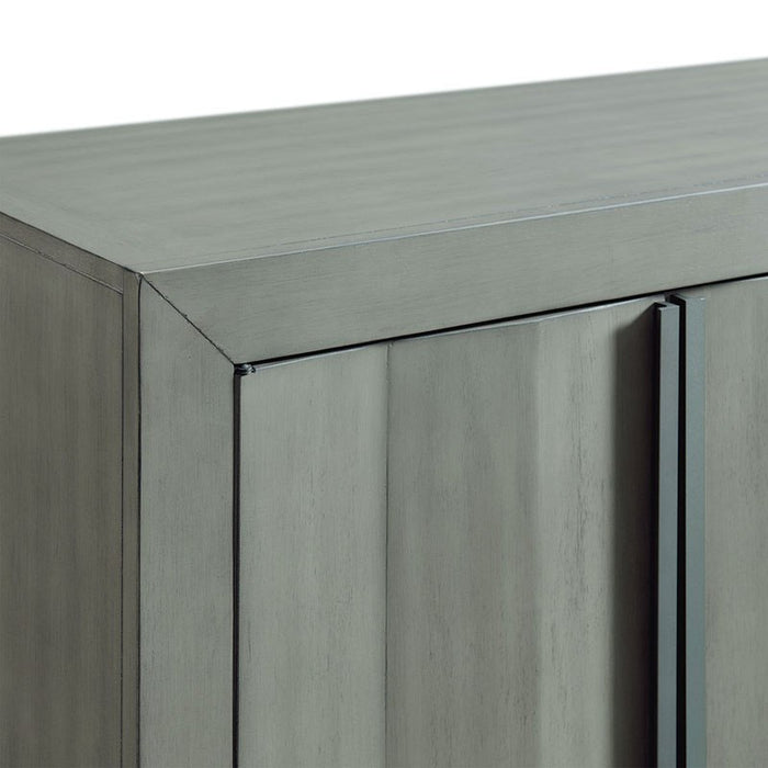 Elements International Zig Server in Grey - Faith Furniture (Manhattan, KS)