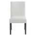 Elements International Breckenridge Dining Side Chair With Boucle Snow (Set of 2) in Black - Faith Furniture (Manhattan, KS)