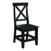 Elements International Britton Wooden Side Chair (Set of 2) in Charcoal - Faith Furniture (Manhattan, KS)