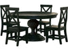 Elements International Britton Wooden Side Chair (Set of 2) in Charcoal - Faith Furniture (Manhattan, KS)