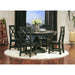 Elements International Britton Wooden Side Chair (Set of 2) in Charcoal - Faith Furniture (Manhattan, KS)