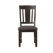 Elements International Cash Side Chair (Set of 2) in Rustic Distressed Espresso - Faith Furniture (Manhattan, KS)