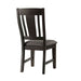 Elements International Cash Side Chair (Set of 2) in Rustic Distressed Espresso - Faith Furniture (Manhattan, KS)