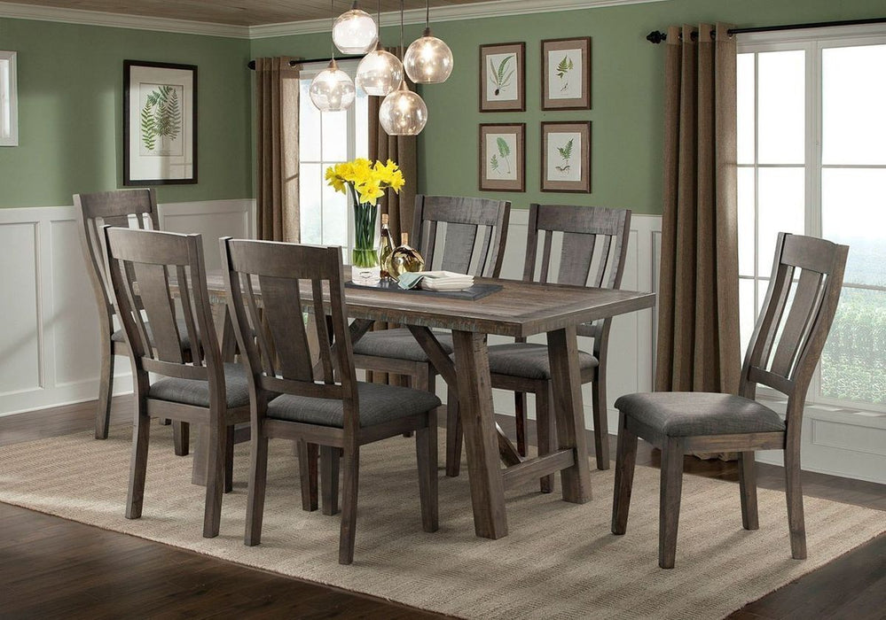 Elements International Cash Side Chair (Set of 2) in Rustic Distressed Espresso - Faith Furniture (Manhattan, KS)