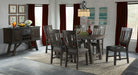 Elements International Cash Side Chair (Set of 2) in Rustic Distressed Espresso - Faith Furniture (Manhattan, KS)
