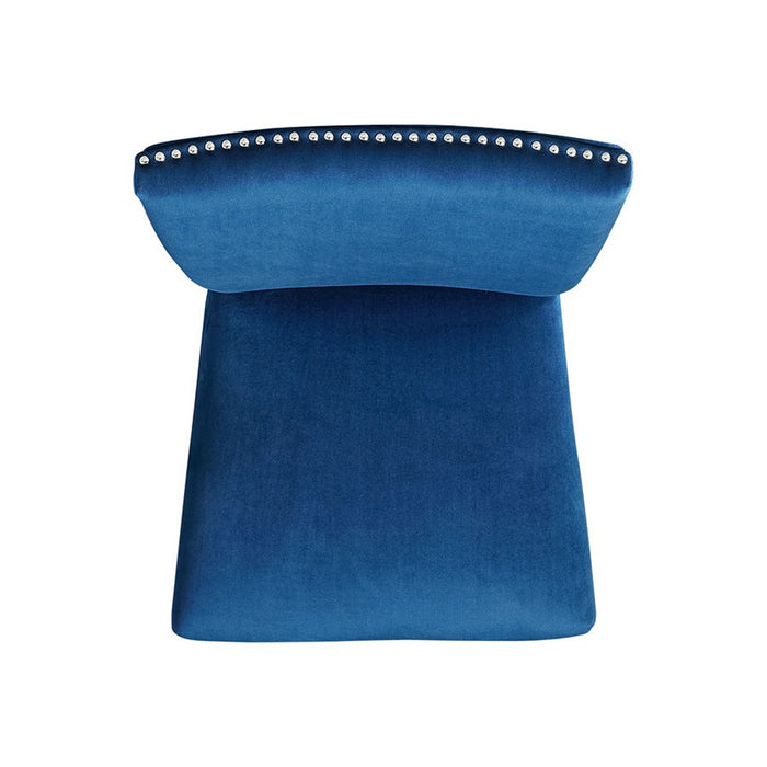 Elements International Francesca Counter Height Side Chair (Set of 2) in Blue - Faith Furniture (Manhattan, KS)