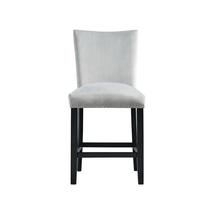Elements International Francesca Counter Height Side Chair (Set of 2) in Grey - Faith Furniture (Manhattan, KS)