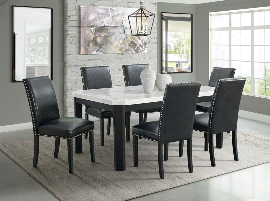 Elements International Francesca Meridian Side Chair (Set of 2) in Black - Faith Furniture (Manhattan, KS)