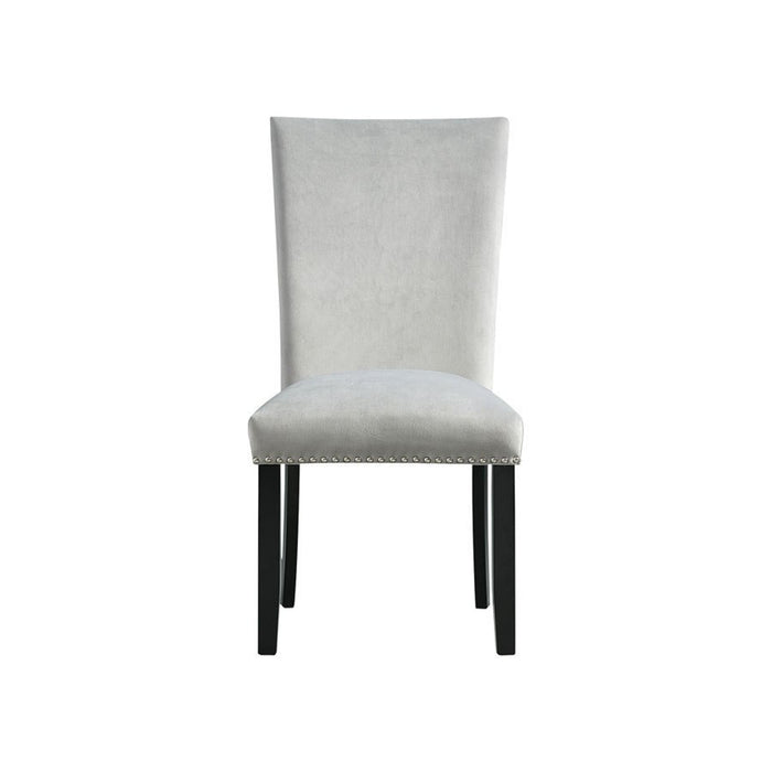 Elements International Francesca Side Chair (Set of 2) in Grey - Faith Furniture (Manhattan, KS)