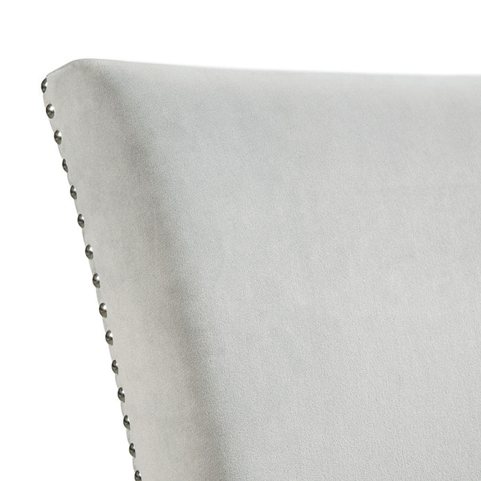 Elements International Francesca Side Chair (Set of 2) in Grey - Faith Furniture (Manhattan, KS)