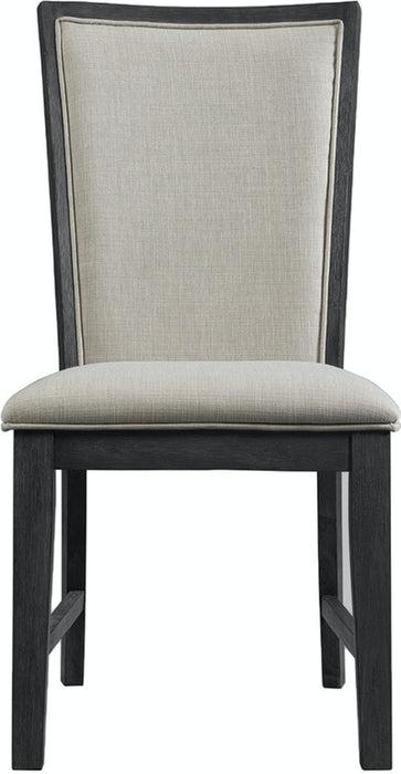 Elements International Grady Side Chair (Set of 2) in Black - Faith Furniture (Manhattan, KS)