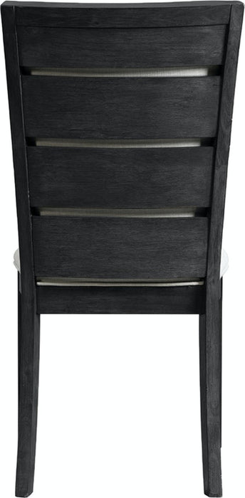 Elements International Grady Side Chair (Set of 2) in Black - Faith Furniture (Manhattan, KS)