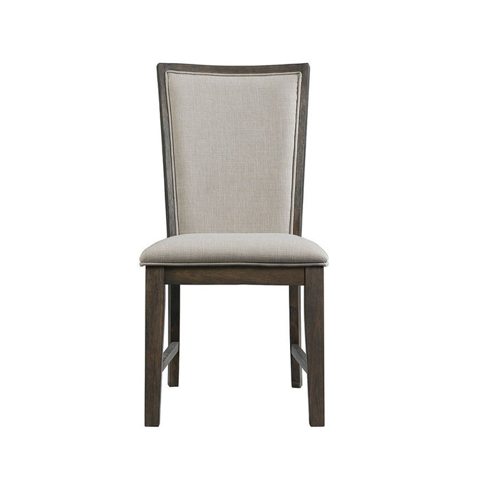 Elements International Grady Side Chair (Set of 2) in Brown - Faith Furniture (Manhattan, KS)