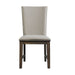 Elements International Grady Upholstered Side Chair (Set of 2) in Brown - Faith Furniture (Manhattan, KS)