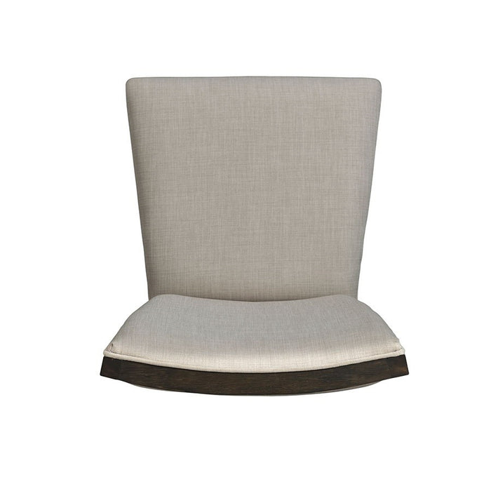 Elements International Grady Upholstered Side Chair (Set of 2) in Brown - Faith Furniture (Manhattan, KS)