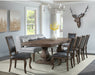 Elements International Gramercy Rectangle Back Chair (Set of 2) in Brown - Faith Furniture (Manhattan, KS)