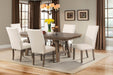 Elements International Jax Upholstered Side Chair (Set of 2) in Smokey Walnut - Faith Furniture (Manhattan, KS)
