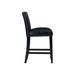 Elements International Meridian Counter Height Chair (Set of 2) in Black - Faith Furniture (Manhattan, KS)