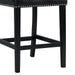 Elements International Meridian Counter Height Chair (Set of 2) in Black - Faith Furniture (Manhattan, KS)