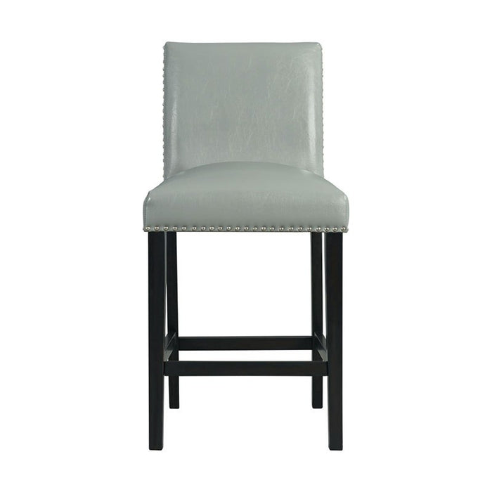 Elements International Meridian Counter Height Chair (Set of 2) in Grey - Faith Furniture (Manhattan, KS)