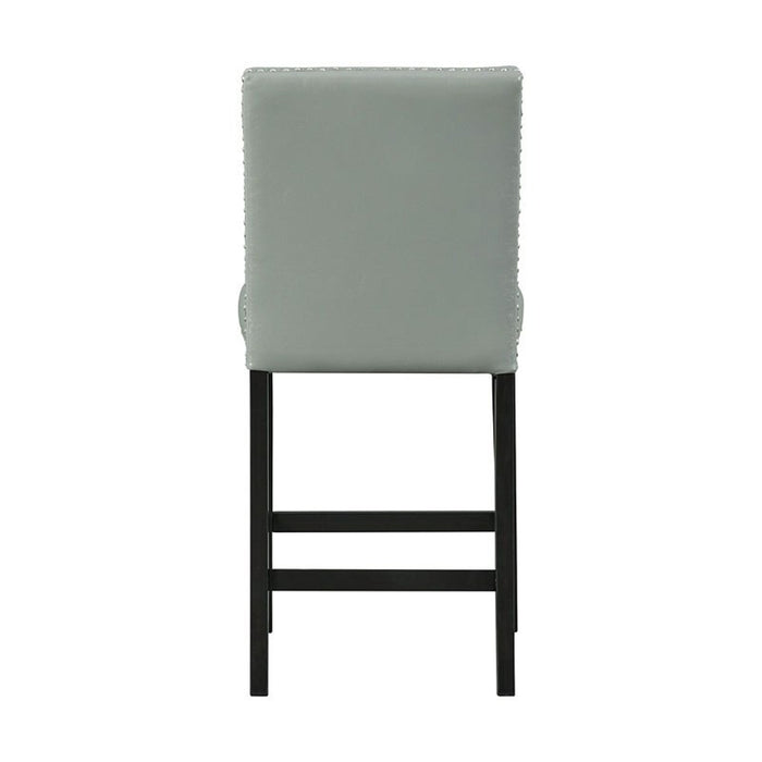 Elements International Meridian Counter Height Chair (Set of 2) in Grey - Faith Furniture (Manhattan, KS)