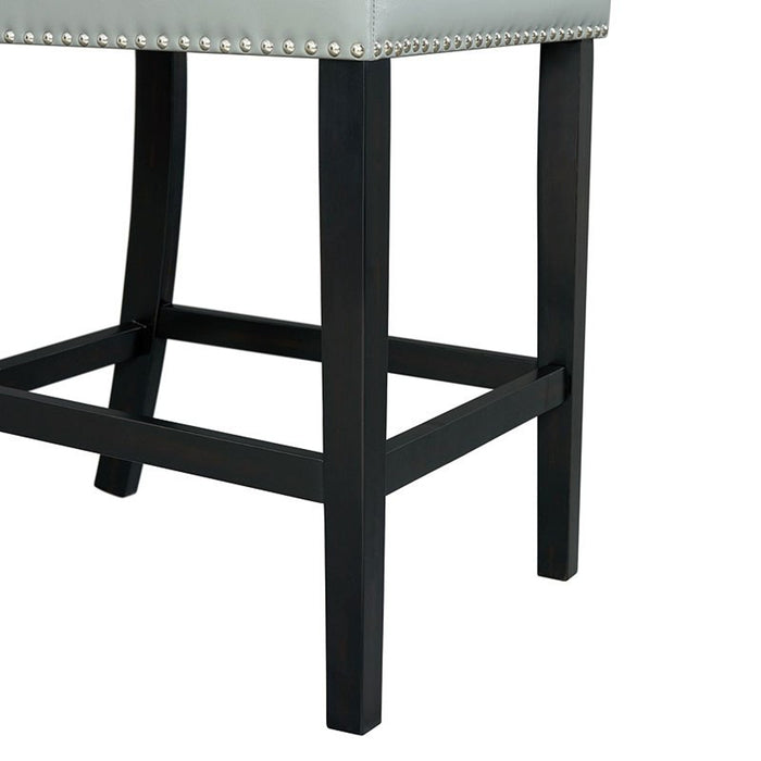 Elements International Meridian Counter Height Chair (Set of 2) in Grey - Faith Furniture (Manhattan, KS)