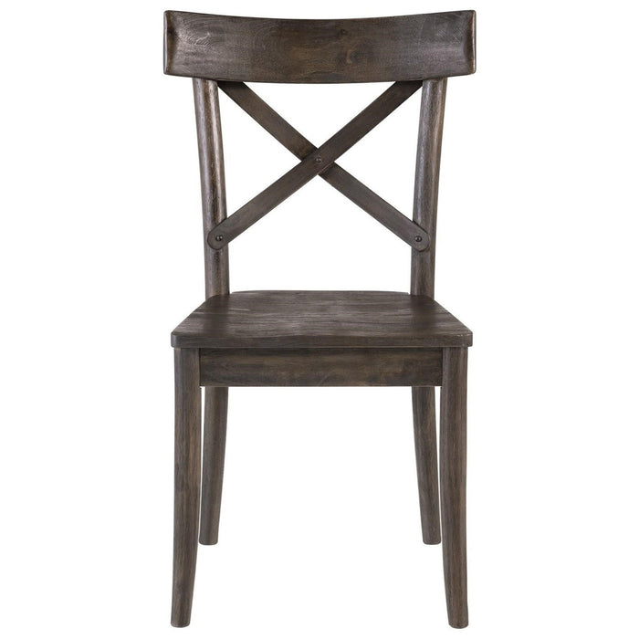 Elements International New Bedford Coronado Wooden Side Chair (Set of 2) in Dark Wood - Faith Furniture (Manhattan, KS)