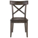Elements International New Bedford Coronado Wooden Side Chair (Set of 2) in Dark Wood - Faith Furniture (Manhattan, KS)