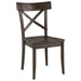 Elements International New Bedford Coronado Wooden Side Chair (Set of 2) in Dark Wood - Faith Furniture (Manhattan, KS)