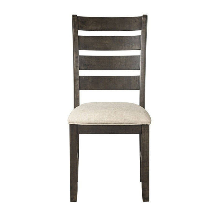 Elements International Sawyer Side Chair (Set of 2) in Smokey Dark Ash - Faith Furniture (Manhattan, KS)