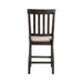 Elements International Stone Counter Height Chair (Set of 2) in Cream/Dark Ash - Faith Furniture (Manhattan, KS)