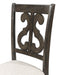 Elements International Stone Swirl Back Side Chair (Set of 2) in Cream/Dark Ash - Faith Furniture (Manhattan, KS)