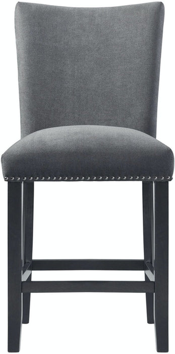 Elements International Tuscany Counter Height Side Chair (Set of 2) in Black/White - Faith Furniture (Manhattan, KS)