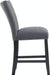 Elements International Tuscany Counter Height Side Chair (Set of 2) in Black/White - Faith Furniture (Manhattan, KS)