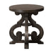 Stone Chair Side Table w/ PU Base - Faith Furniture (Manhattan, KS)