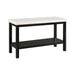 Marcello White Marble Rectangle Sofa Table - Faith Furniture (Manhattan, KS)