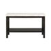 Marcello White Marble Rectangle Sofa Table - Faith Furniture (Manhattan, KS)