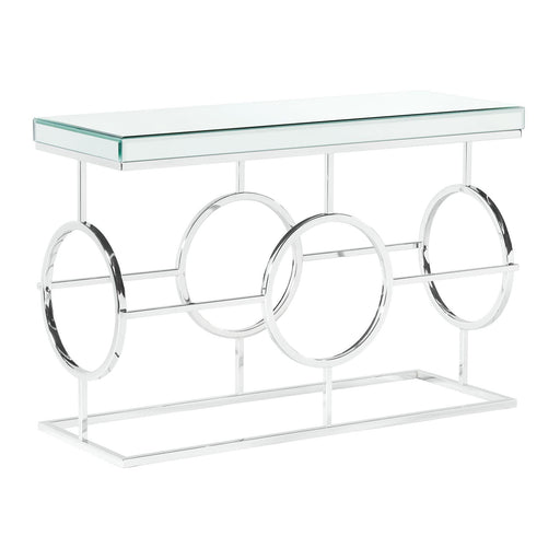 Pearl Rectangle Mirrored Sofa Table - Faith Furniture (Manhattan, KS)