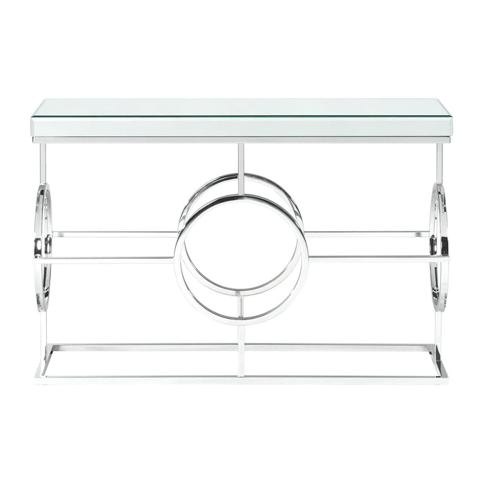 Pearl Rectangle Mirrored Sofa Table - Faith Furniture (Manhattan, KS)