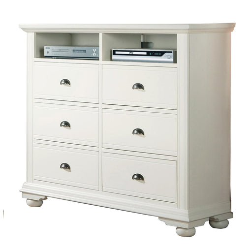 Brookpine White TV Stand - Faith Furniture (Manhattan, KS)