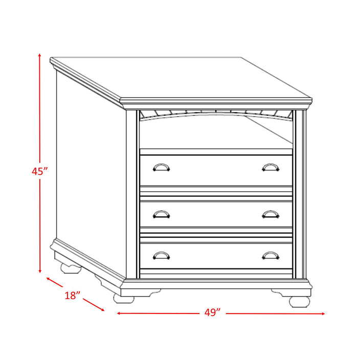 Brookpine White TV Stand - Faith Furniture (Manhattan, KS)