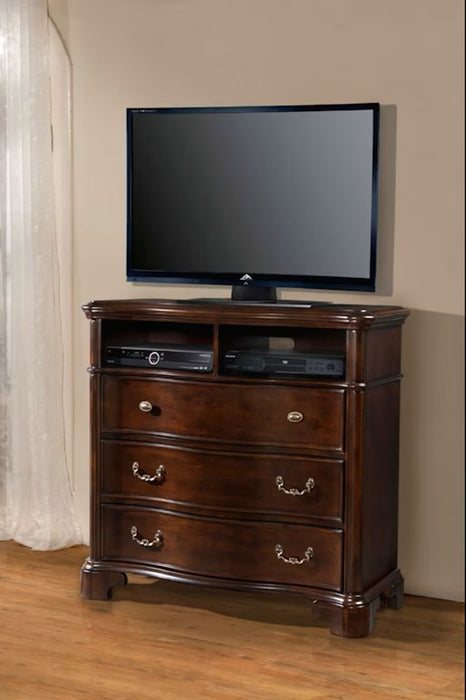 Elements International Tabasco Tv Chest in NC Cherry Lacquer - Faith Furniture (Manhattan, KS)