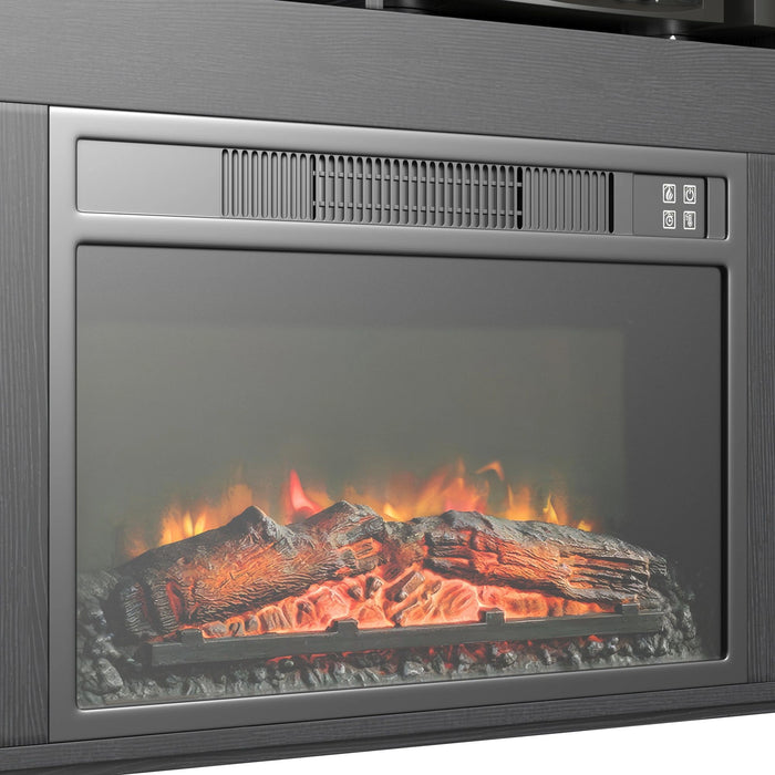 St. Cloud Fireplace with Sound System in Black