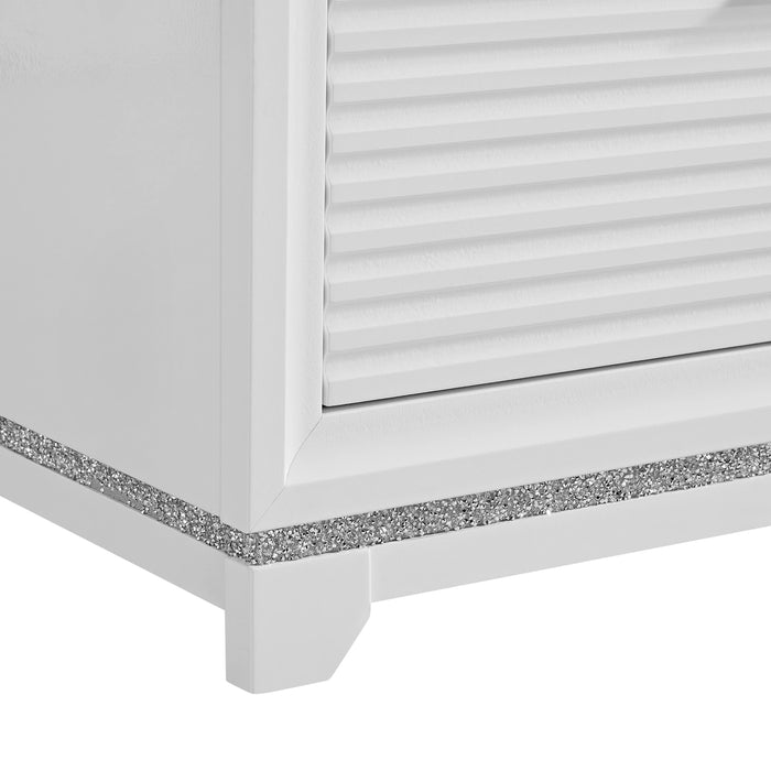 Denmark Dresser and Mirror Set in White